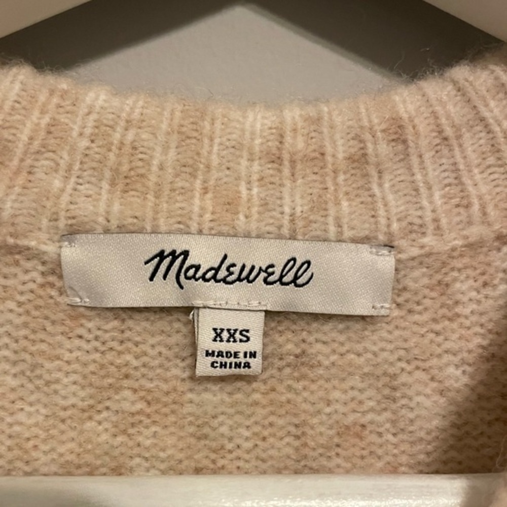 Madewell‎ Cedarbrook Pullover Sweater in Colorblock xxs wool blend - Picture 5 of 10